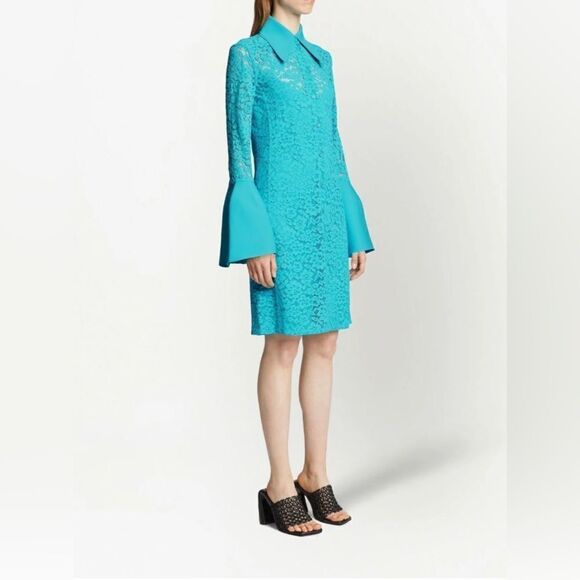 Proenza Schouler floral lace shirtdress size 4 - Picture 2 of 15